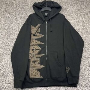 Darkstar Skateboards Hoodie Men Large Black Full Zip‎ Long Sleeve Pocket New L